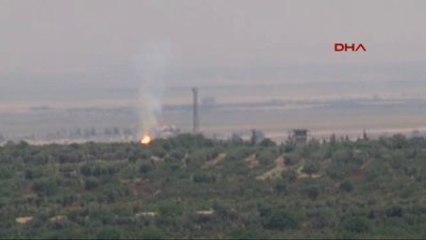 Kilis - Sınırda Muhaliflerle Çatışan Işid Hedefleri Obüslerle Vuruluyor