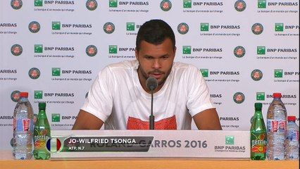 Roland-Garros - Tsonga : "Je me suis adapté"