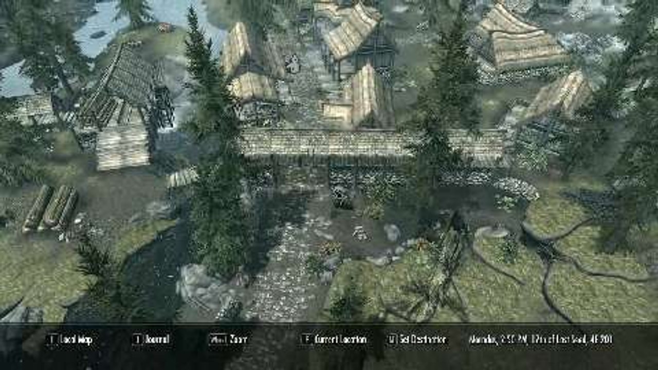 Skyrim-Weltkarte frei schwenken und zoomen