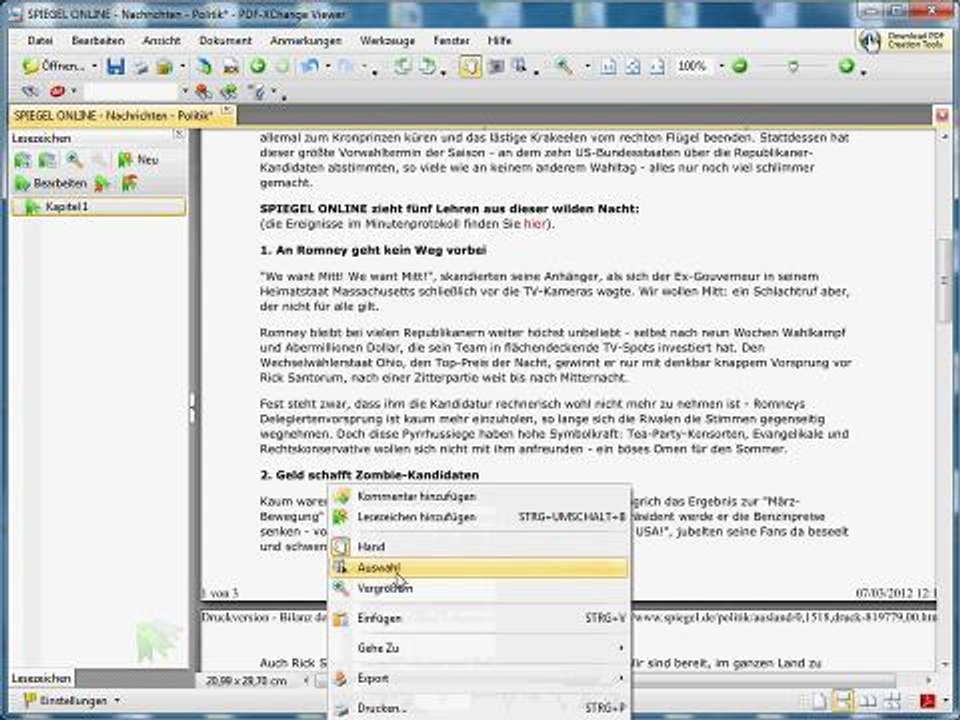 Kommentare und Lesezeichen in PDFs einfügen