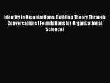 Read Identity in Organizations: Building Theory Through Conversations (Foundations for Organizational
