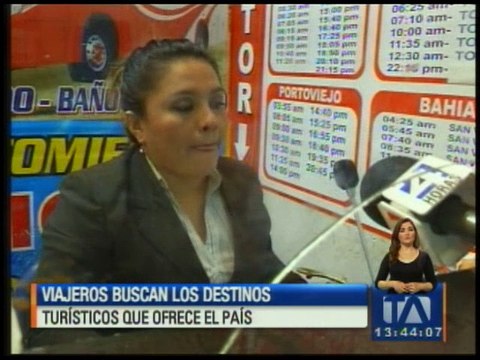 Turistas llegan hasta el terminal terrestre de Guayaquil