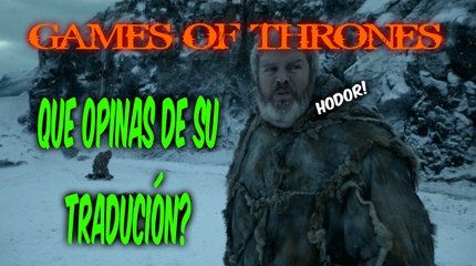 Muerte de Hodor latino y V.O. Games Of Thrones