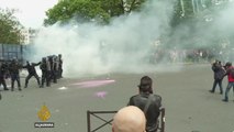 Paris police make arrests after clashes with protesters