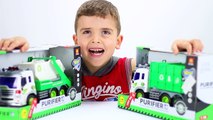 Trucks for kids - Garbage truck videos for children - Garbage truck toys episode 1