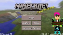 SEED COM VILA NO DESERTO E SELA PARA MINECRAFT POCKET EDITION ! MINECRAFT PE 0.15.0/0.14.3