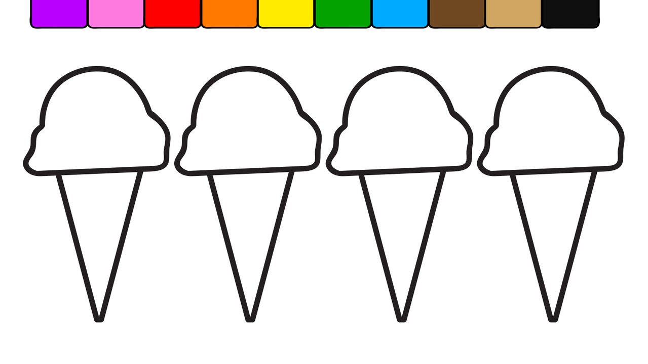 Learn Colors for Kids with this Ice Cream Popsicle Coloring Page 6