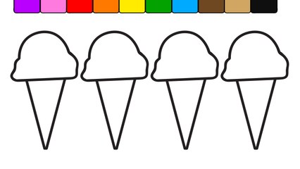 Learn Colors for Kids with this Ice Cream Popsicle Coloring Page 6