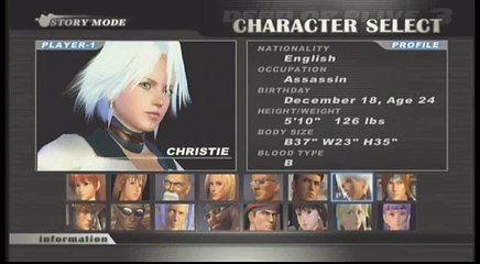 E24K's Dead or Alive 3 - Christie Story Mode Playthrough
