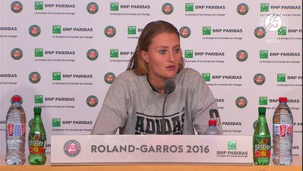 Roland-Garros 2016 - Press conference- Mladenovic_R2