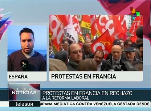 Francia: sindicatos no cesan protestas contra la reforma laboral