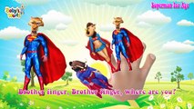 Superman The Peanuts Cartoons For Children Finger Family Nursery Rhymes Songs For kids