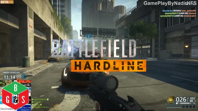 Battlefield Hardline Beta - Operator RANK43 DOWNTOWN - HOTWIRE Match Gameplay PS4, Xbox One, PC
