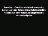 Read Bronchitis - Cough treated with Homeopathy Acupressure and Schuessler salts (homeopathic