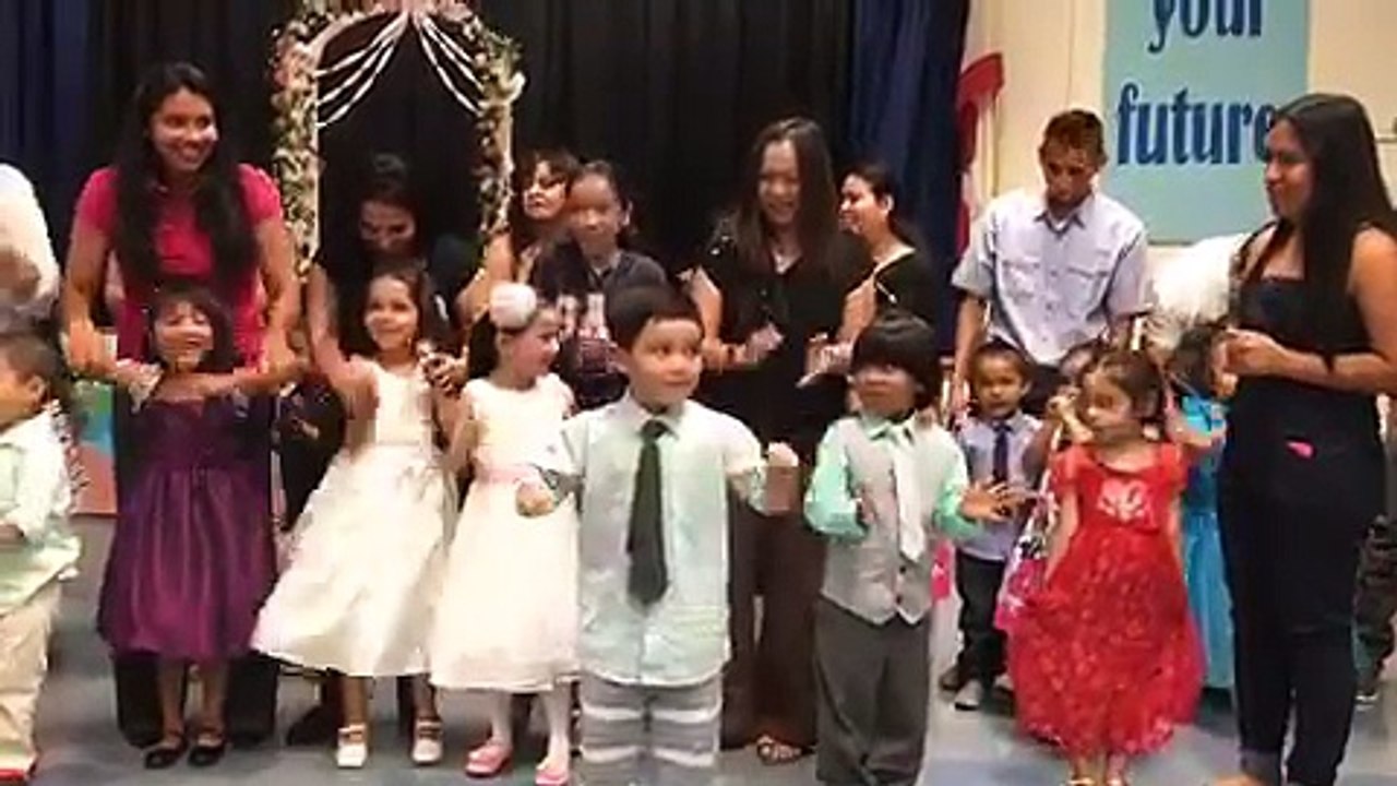 Reign's Chicken Dance at Head Start Crossing the Bridge Ceremony