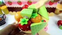 STRAWBERRY CHOCOLATE PARTY Sweets Playset   Cake Ice Cream Fruits Biscuits Swiss Roll