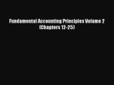 [Read PDF] Fundamental Accounting Principles Volume 2 (Chapters 12-25) Ebook Online