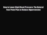 PDF How to Lower High Blood Pressure: The Natural Four Point Plan to Reduce Hypertension  Read