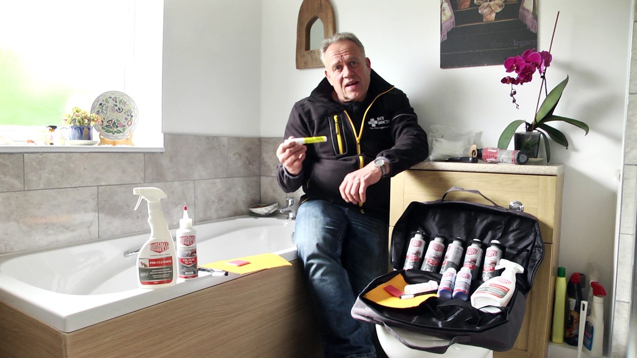 How Tilers regrout bathroom wall and floor tiles