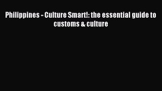 For you Philippines - Culture Smart!: the essential guide to customs & culture
