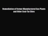 PDF Remediation of Former Manufactured Gas Plants and Other Coal-Tar Sites  Read Online