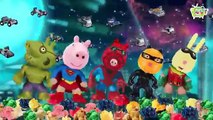 Peppa Pig Super Heroes FINGER FAMILY SONG ♥Toy Nursery Rhyme♥ Lyrics Kids Songs Baby Songs