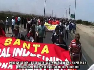 SUTE SANTA - RADICALIZAN HUELGA-VISION POLITICA c55 9:00 PM-10:00PM Chimbote