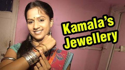 Kamala Aka Ashwini Kasar Shows Her Jewellery | Kamala On Location | Colors Marathi
