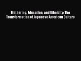 Read Mothering Education and Ethnicity: The Transformation of Japanese American Culture PDF