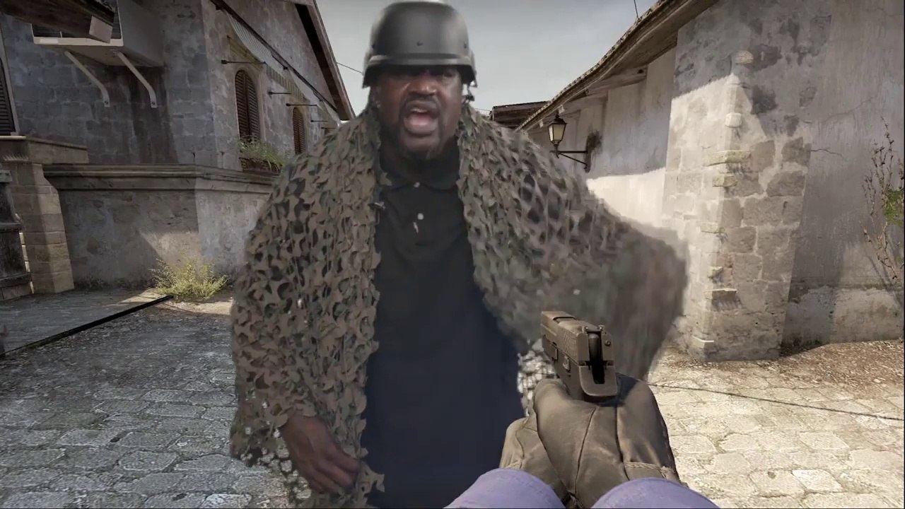 Si Shaquille O'Neal était un personnage dans le jeu Counter Strike
