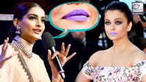 Sonam Kapoor's BITCHY Comment On Aishwarya's Purple Lips