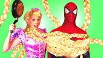 Spiderman is Kidnapped By Rapunzel! w_ Frozen Elsa & Anna, Pink Spidergirl Joker & Elsa Kidnapped _)