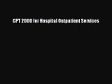 PDF CPT 2000 for Hospital Outpatient Services Free Books