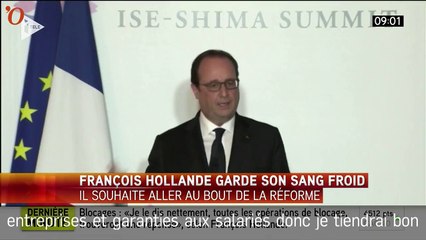 François Hollande reste ferme : «Je tiendrai bon»