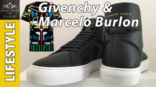 Givenchy Knot Leather High Top Trainers & Marcelo Burlon T-Shirt - Luxury Lifestyle Channel