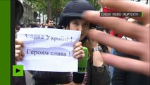 L’équipe de RT harcelée par des nationalistes ukrainiens à Paris