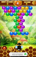 Собери сладкие соты до пузырьков по всей горизонтальной линии!Bee Babble - Игры на Андроид