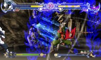 BlazBlue Calamity Trigger - Haku-Men vs Bang Shishigami