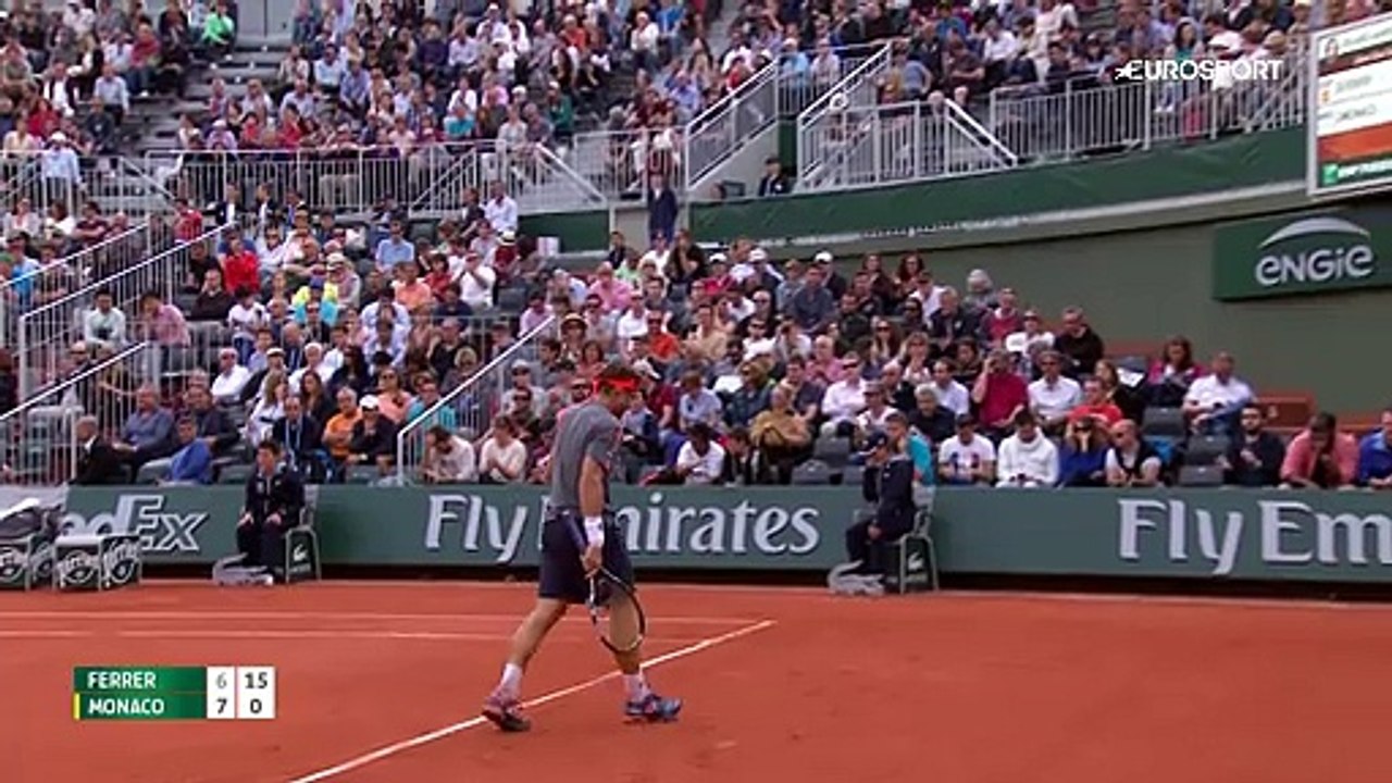 Roland Garros: David Ferrer - Juan Monaco (ÖZET)