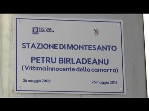 Napoli - La stazione di Montesanto intitolata a Petru (26.05.16)