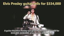 Elvis Presley guitar sells for $334,000 Short News