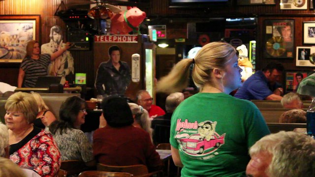 Scott Michael sings 'Elvis medley' Marlowes Elvis Week 2013