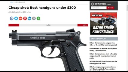 Cheap shot Best handguns under $300 20161
