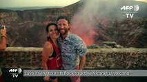 Lava-loving tourists flock to active Nicaragua volcano