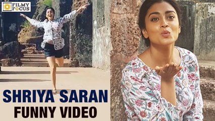 Shriya Saran Fun at Photo Shoot in Goa - Filmyfocus.com