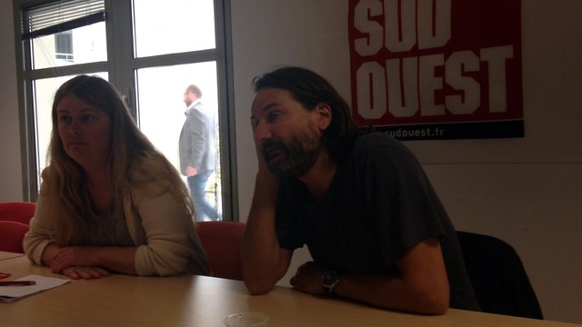 Frédéric Beigbeder à l'agence Sud Ouest de La Rochelle
