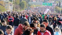 Vodafone 35.İstanbul Maratonu 17 kasım 2013 ' boğaz köprüsünde semaver keyfi '