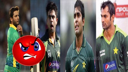 Shahid Afridi Punished Ahmed Shahzad Umer Akmal  & Shoiab Malik