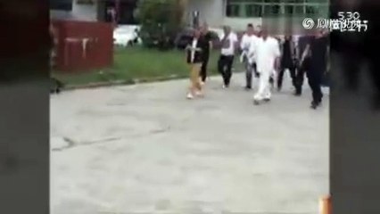 晋城黑老大“程三”出狱现场