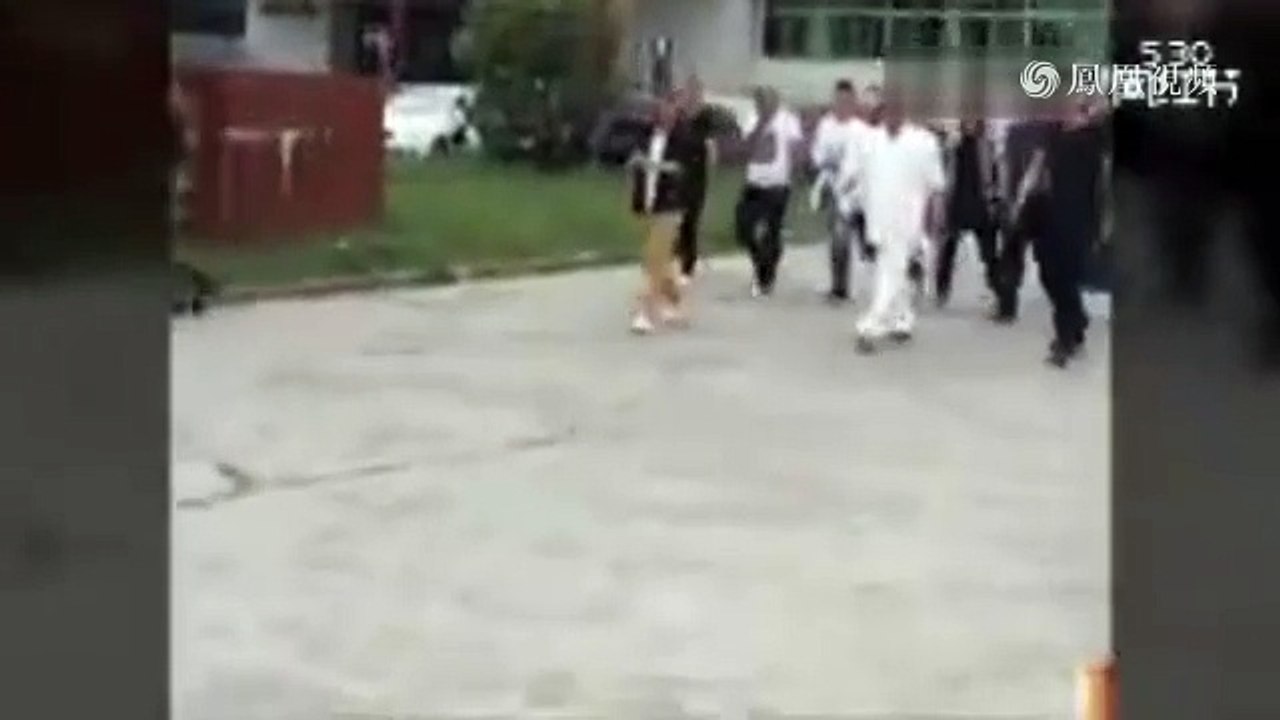 晋城黑老大“程三”出狱现场